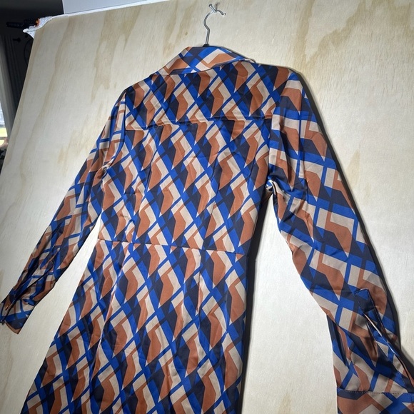 Banana Republic Long Sleeve Dress Satin Wrap Mini Dress Size 6 NWT - Picture 14 of 15